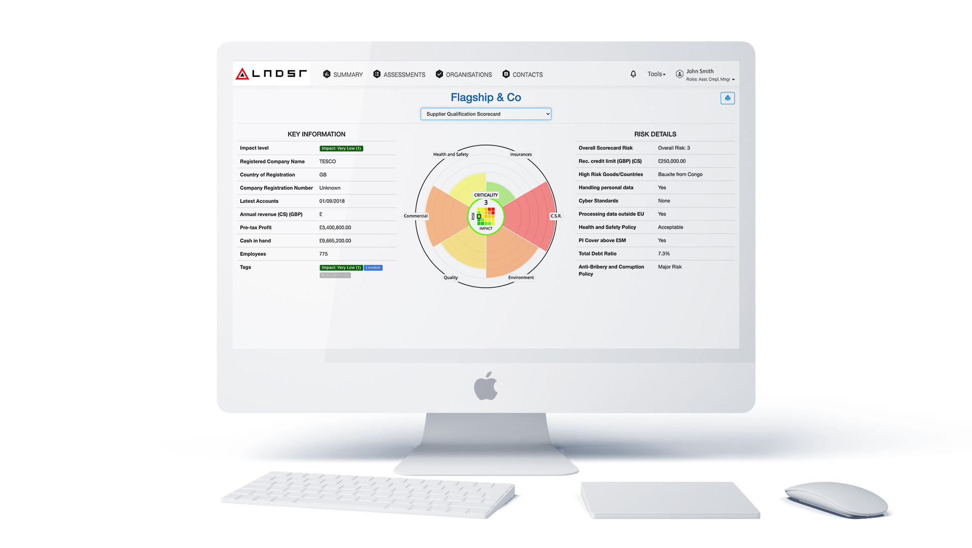 COMPLI Supplier Dashboard